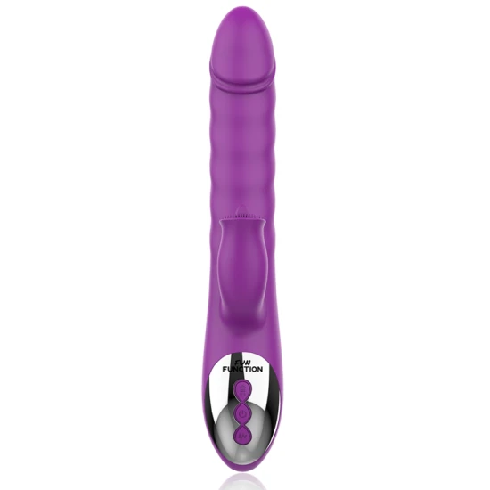 Vibrator Zenda Thruster Rotation - Funcții Multiple, Transparent, Mărime Unică