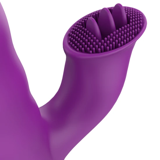 Vibrator Zenda Thruster Rotation - Funcții Multiple, Transparent, Mărime Unică