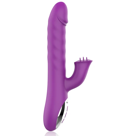 Vibrator Zenda Thruster Rotation - Funcții Multiple, Transparent, Mărime Unică