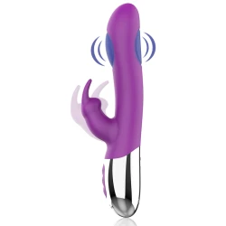 Stimulator COMBI DOUBLE TAPPING - Putere maximă, Negru, Mărime medie.