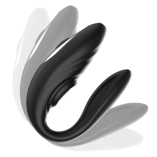 Set vibrator cu pulsatii si vibratii pentru cuplu, telecomanda
