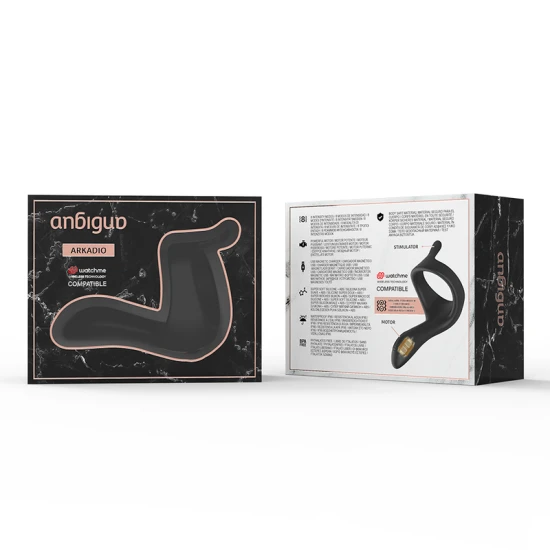 Vibrator Arkadio - Stimulator Gland Perineu, Negru, Mărime Unică