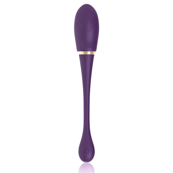 MERLIN - Vibrator dublu cu telecomandă, Negru