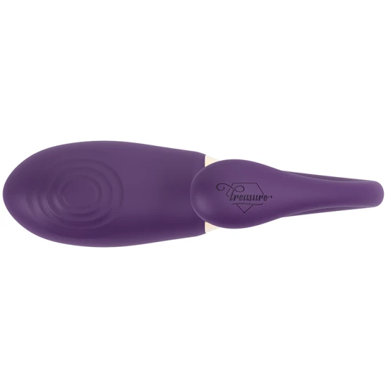 MERLIN - Vibrator dublu cu telecomandă, Negru