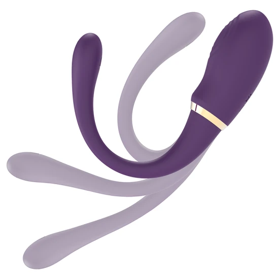 MERLIN - Vibrator dublu cu telecomandă, Negru