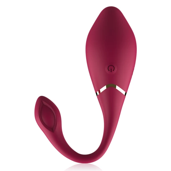 Vibrator tip ou din silicon premium, cu telecomandă, Negru
