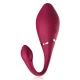 Vibrator tip ou din silicon premium, cu telecomandă, Negru