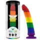 Dildo Devon Pride - Fantezie, Transparent, M.