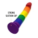 Dildo Devon Pride - Fantezie, Transparent, M.