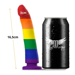 Dildo Devon Pride - Fantezie, Transparent, M.