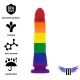 Dildo Devon Pride - Fantezie, Transparent, M.