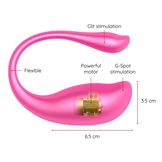 Ou Vibrator - Vibrații Puternice, Negru, Mărime Unică