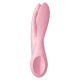 Vibrator Threesome 1 - Stimulare senzuală, Roz, Mărime unică.