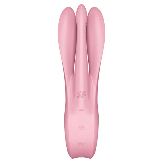 Vibrator Threesome 1 - Stimulare senzuală, Roz, Mărime unică.