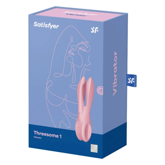 Vibrator Threesome 1 - Stimulare senzuală, Roz, Mărime unică.