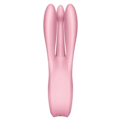 Vibrator Threesome 1 - Stimulare senzuală, Roz, Mărime unică.