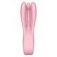 Vibrator Threesome 1 - Stimulare senzuală, Roz, Mărime unică.