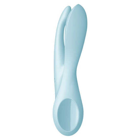 Vibrator Threesome 1 - Stimulare senzuală, Negru, Mărime medie.