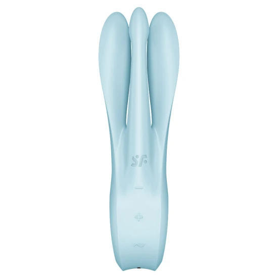 Vibrator Threesome 1 - Stimulare senzuală, Negru, Mărime medie.