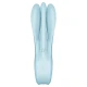 Vibrator Threesome 1 - Stimulare senzuală, Negru, Mărime medie.