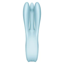 Vibrator Threesome 1 - Stimulare senzuală, Negru, Mărime medie.