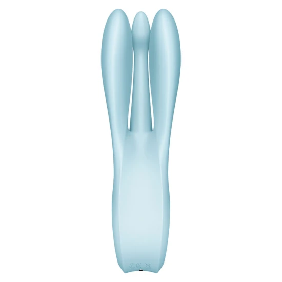 Vibrator Threesome 1 - Stimulare senzuală, Negru, Mărime medie.