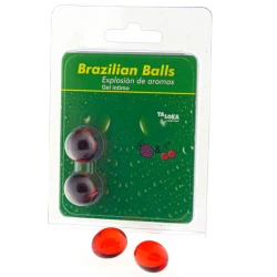 Set sexy Brazilian Balls - Aromă de Căpșuni și Cireșe, Transparent, Unică