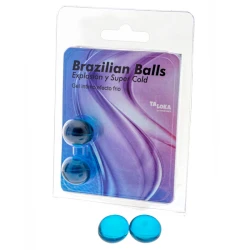 Bile braziliene gel - efect rece, transparent, 2 buc
