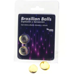 Gel excitant cu 2 bile braziliene, efect de vibrații și șoc, Diablo Picante