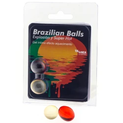 Gel excitant 2 bile braziliene - efect super incitant, transparent, 2 buc