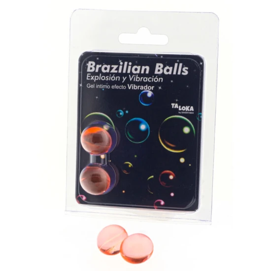 Gel excitant cu 2 bile braziliene, efect vibrator, Diablo Picante