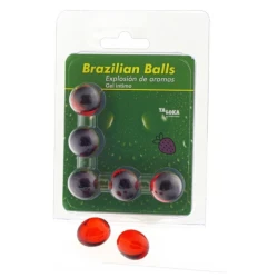 5 bile braziliene gel intim, căpșună