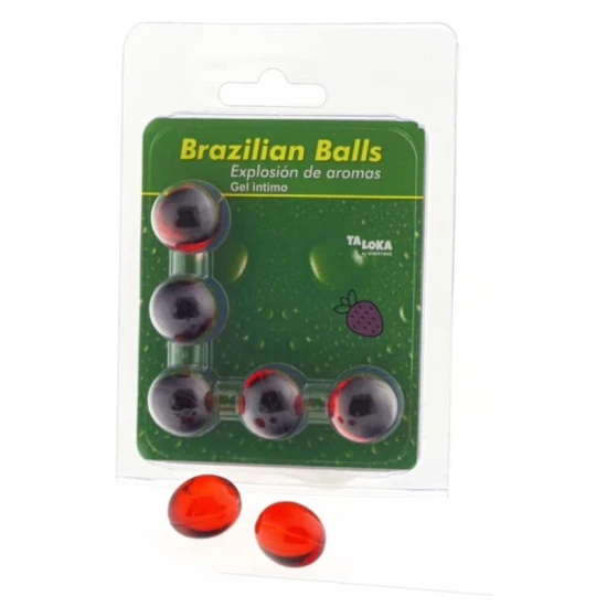 5 bile braziliene gel intim, căpșună