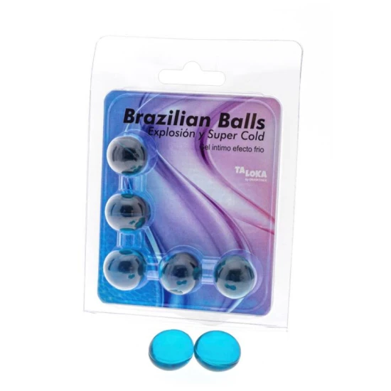 Bile braziliene gel - efect rece, transparent, 5 buc