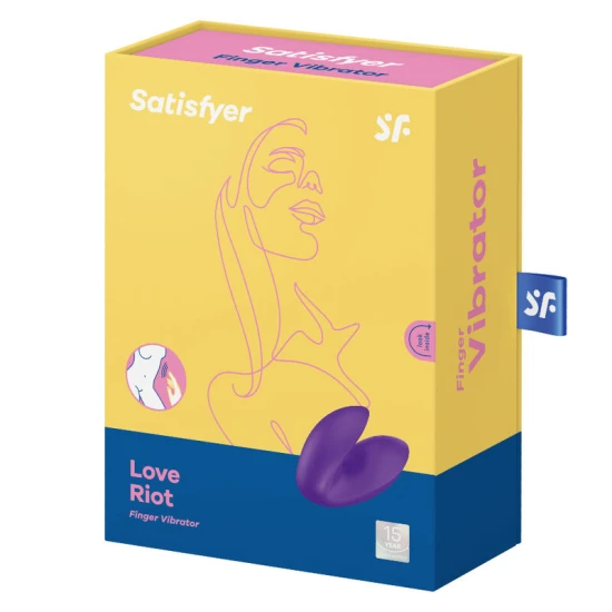 Vibrator pentru Degete Love Riot - Puternic, Violet, Mărime Unică.