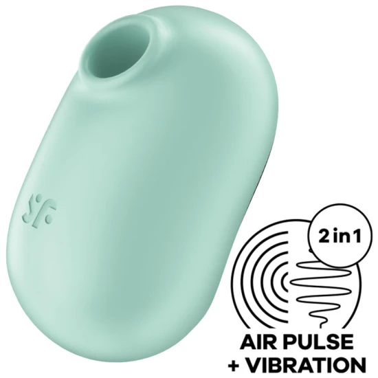 Stimulator Pro To Go 2 - Pulsator dublu cu aer, Verde, Mărime unică