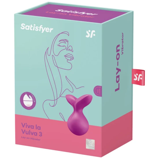 Vibrator Clitoral Viva La Vulva 3 - Stimulare Intensă, Violet, Mărime Unică.