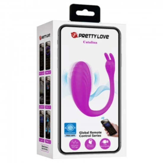 Masturbator Catalina din silicon, lila, universal