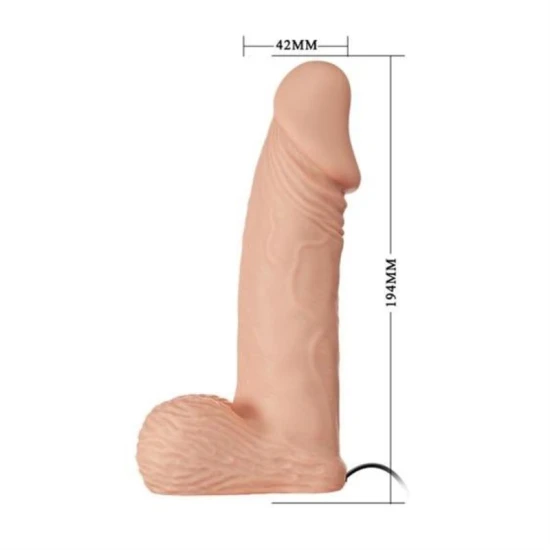 Ham strap-on Ultra Passionate - Penis realist, Natural, 19.4 cm.