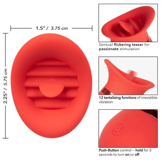 French Kiss Sweet Talker, masaj vibrator, Roz
