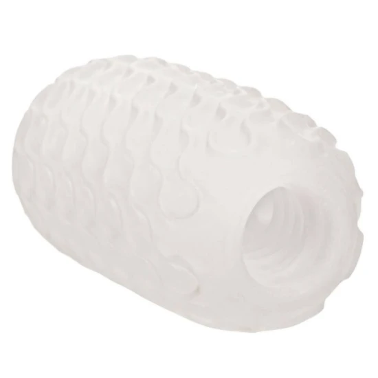 Stroker Reversibil cu Textură - Stimulare Unică, Crem, Mărime Unică.