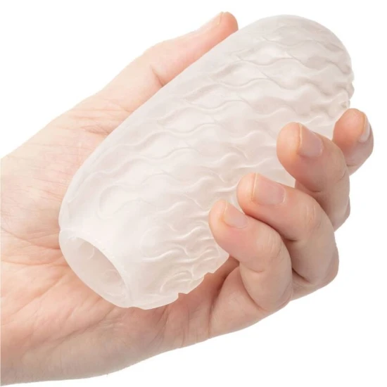 Stroker Reversibil cu Textură - Stimulare Unică, Crem, Mărime Unică.