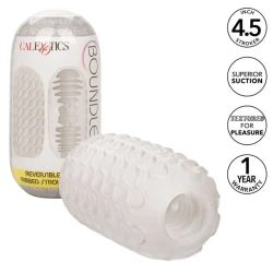 Stroker Reversibil cu Textură - Stimulare Unică, Crem, Mărime Unică.