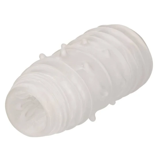 Stroker Reversibil cu Textură - Stimulare Unică, Crem, Mărime Unică.