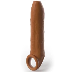Manșon neprelucrat 17,78 cm cu curea, caramel