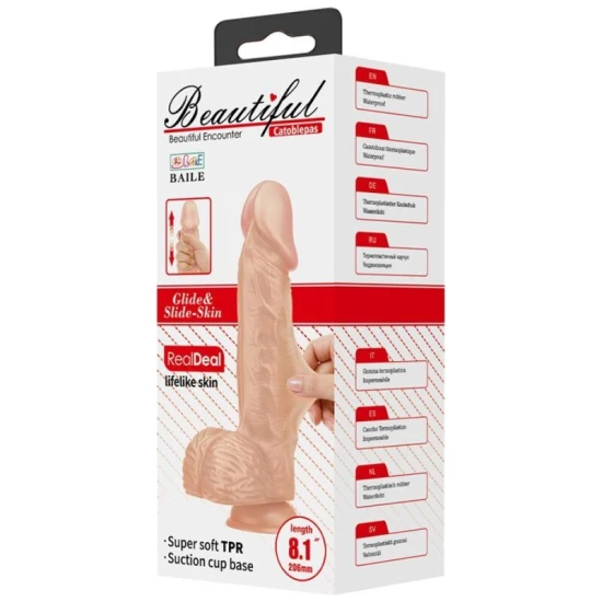 Dildo Cato - Realist, Natural, 20.6 cm.