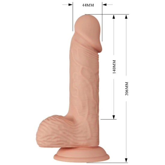 Vibrator Catoblepas - Vibrații intense, Natural, 20.6 cm.