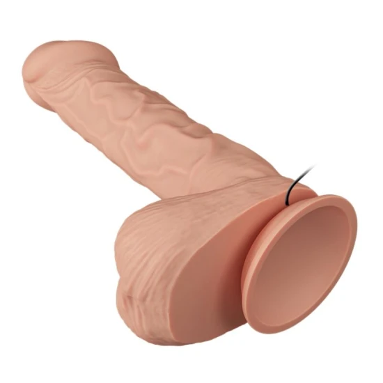 Dildo Realistic - Vibrație 26 cm, Natural, Mărime Unică