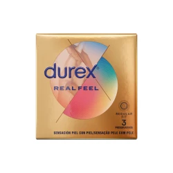 DUREX - Prezervative Real Feel, 3 bucăți