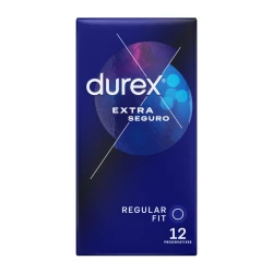 Prezervative extra sigure, latex, lubrifiate, 12 bucăți